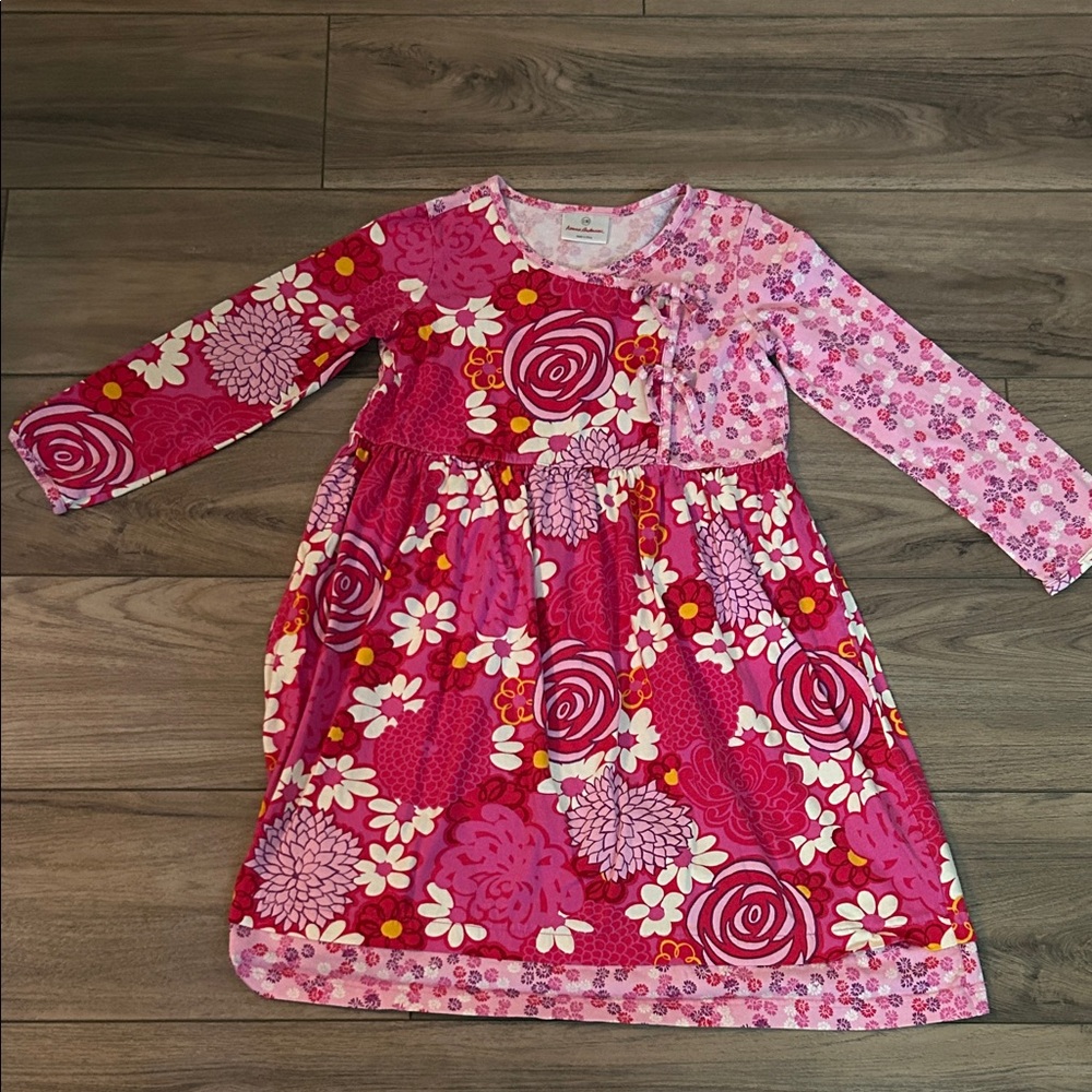 Hanna Andersson Pink Floral Kids Dress